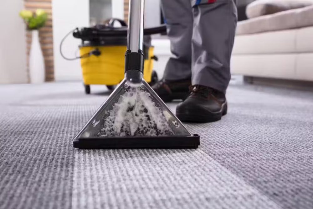 Carpet shampoo cleaning